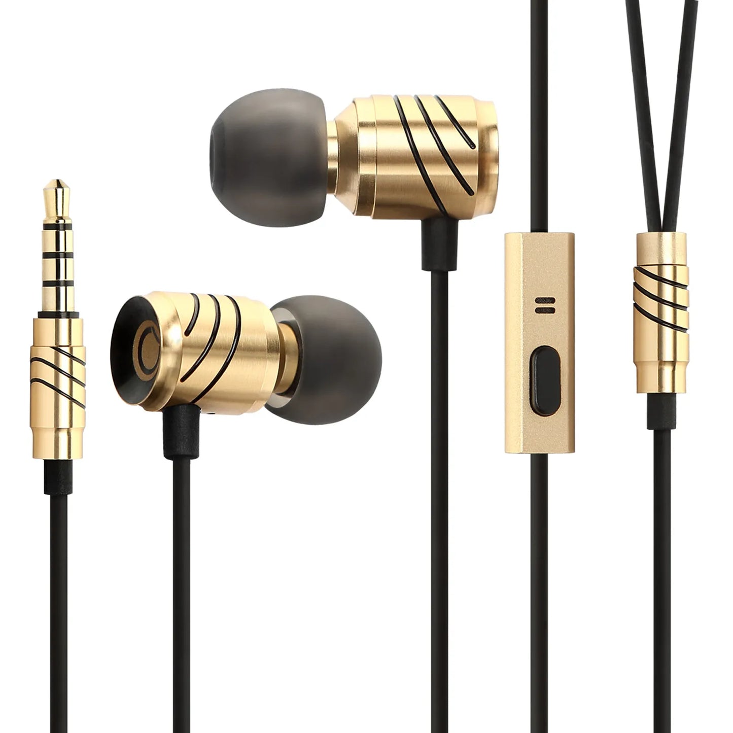 GGMM C800 Earphone With Mic Metal Stereo Earphone Housing Headset Noise Isolating Clear HiFi Earphone auriculares fone de ouvido