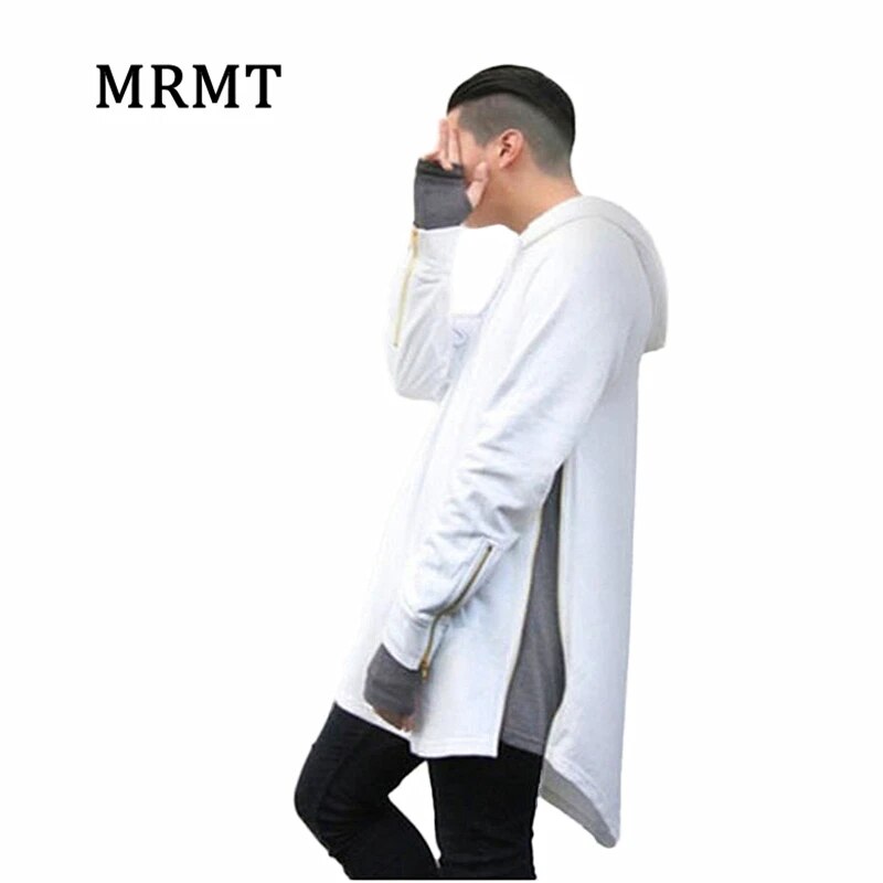 2023 Brand new Clothing Mens Hoodies Sweatshirts High street Long Zipper Sweatshirt Cut Extended Hoody Men male shirts