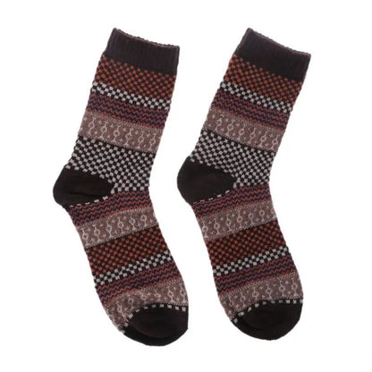 4Pair Mens Soft Thick Angora Cashmere Casual Rabbit Wool Blend Warm Winter Socks