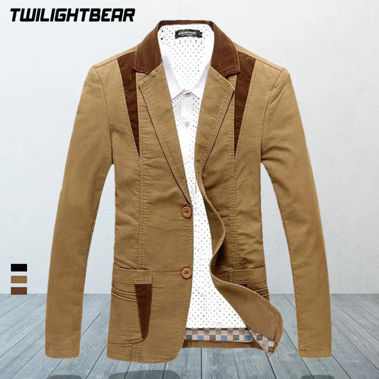 New Mens Casual Blazer Oversize Coat Male Fashion Suit Jacket Men Blazer Slim Fit Men's Clothing Vetement Homme 6XL T3F8012