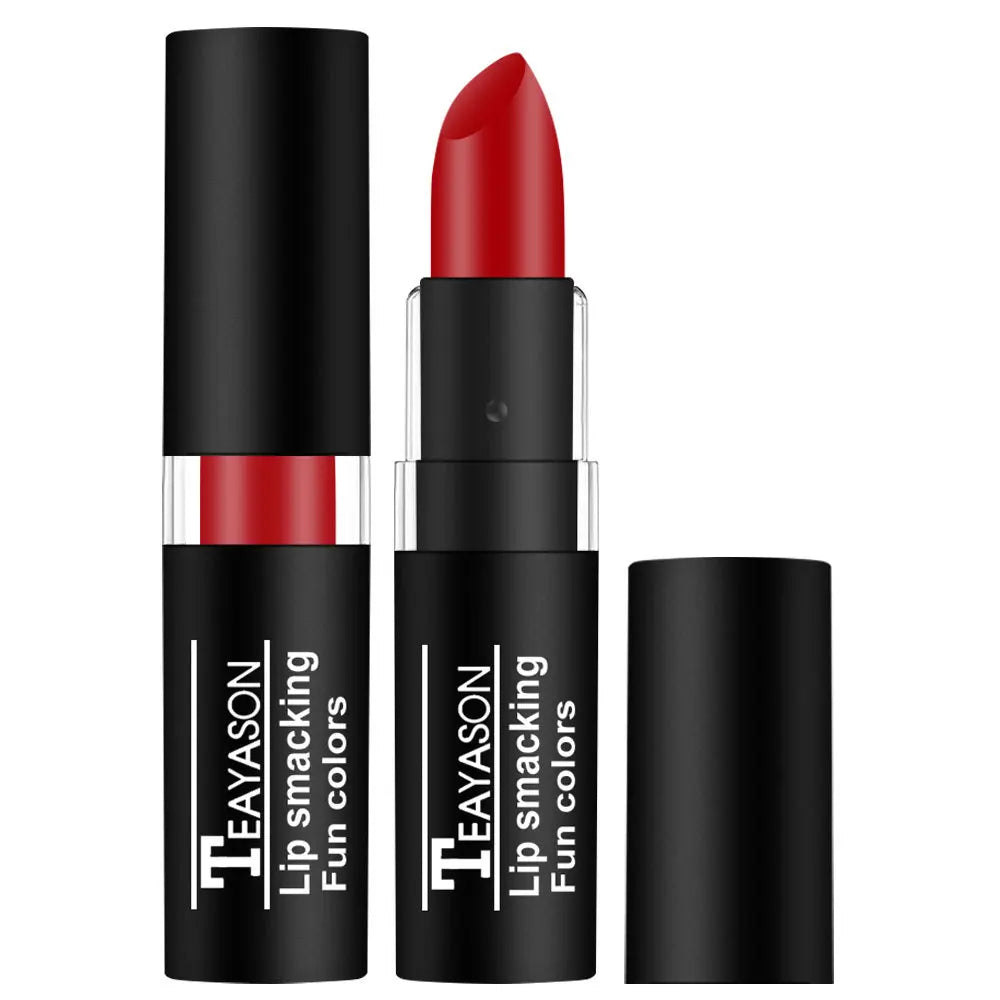 Sexy Red Matte Lipstick Nude Velvet Lip White Black Green Waterproof Long-Lasting Lip Stick Makeup Creative Makeup for Halloween