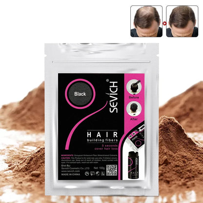 10colors Cosmetic Styling Keratin Powders Building Hair Fibers Black/Dk Brown Hair Styling Powder Instant Thicker Hair 500g