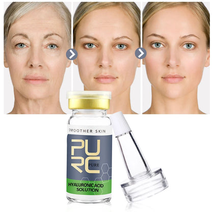 6PCS Skin Care Hyaluronic Acid Serum Smoother & Brighter Skin Anti Wrinkles Whitening Moisturizing Serum Facial Free Shipping