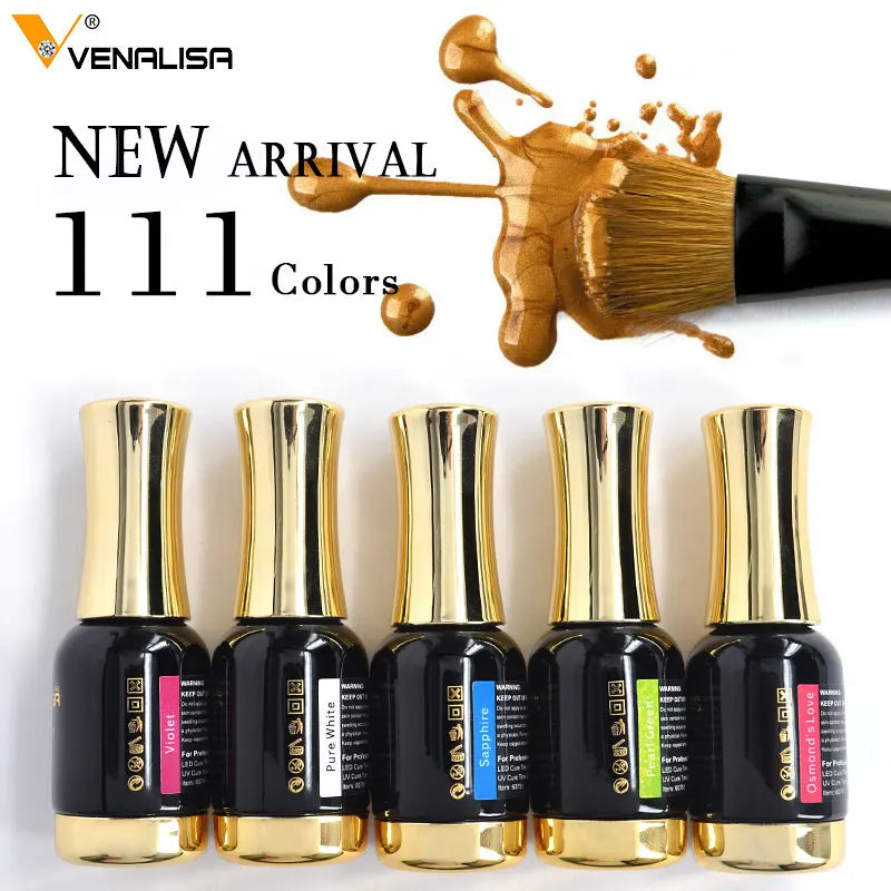 Nail Art Venalisa Nail Paint Gel 12ml 120 Colors Gel Polish Nail Gel Soak Off UV Gel Polish Nail Lacquer Varnishes L2