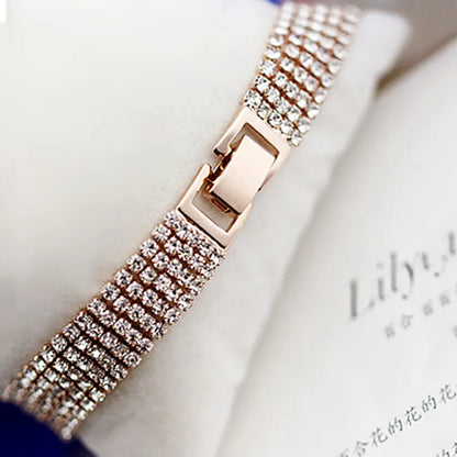 YFJEWE New Elegant Fashion Rhinestone Ladies Brief Crystal Multi-Layer Tassel Bracelet Female Bohemia Wholesale Price B017