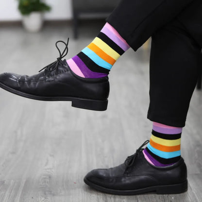 Match-Up New styles wholesale man's brand cotton socks stripe socks  free shipping