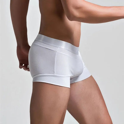 High Quality Cotton Underwear Men Boxer Shorts Fashion Low Waist U convex pouch Boxers Sexy Comfort Cueca Boxer Men Trunks