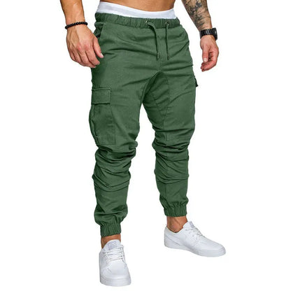 Autumn Men Pants Hip Hop Harem Joggers Pants 2022 New Male Trousers Mens Joggers Solid Multi-pocket Pants Sweatpants M-4XL