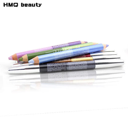 12 Colors Highlighter Glitter Eyeshadow Eyeliner Pen makeup durable Waterproof  sweatproof Double-Ended Eyes Pencil Makeup