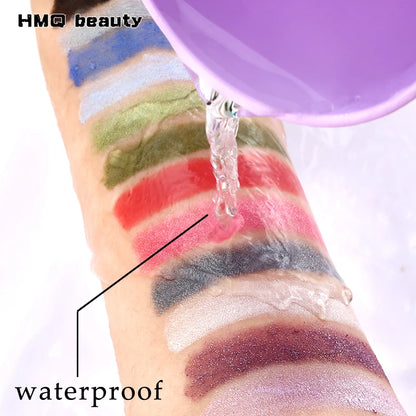 12 Colors Highlighter Glitter Eyeshadow Eyeliner Pen makeup durable Waterproof  sweatproof Double-Ended Eyes Pencil Makeup