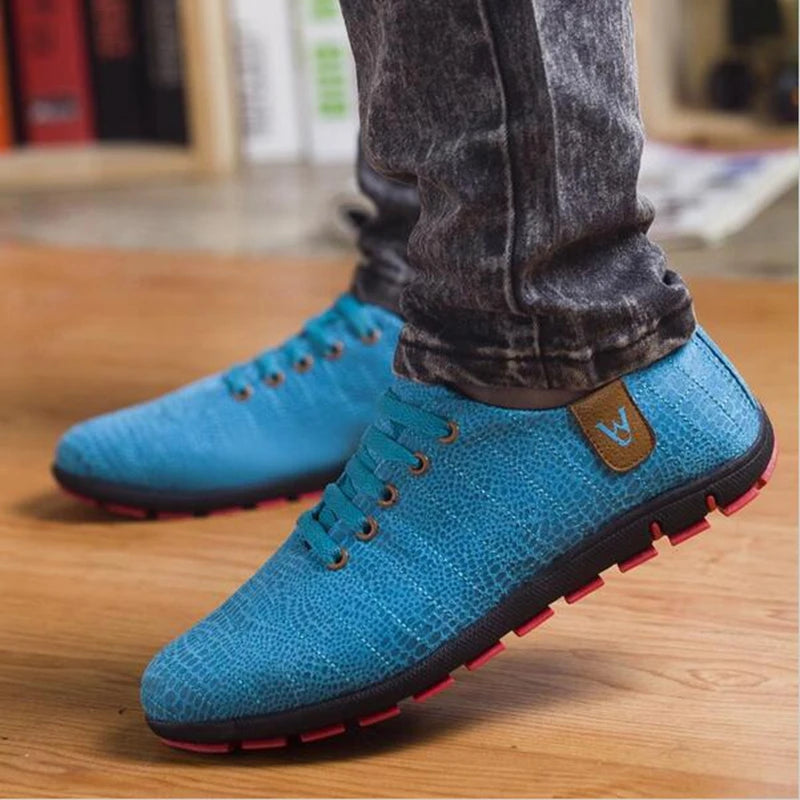 Mens Shoes Casual Fashion Low Lace-up Walking Sneakers Flats Breathable Running Shoes Men Zapatillas Hombre