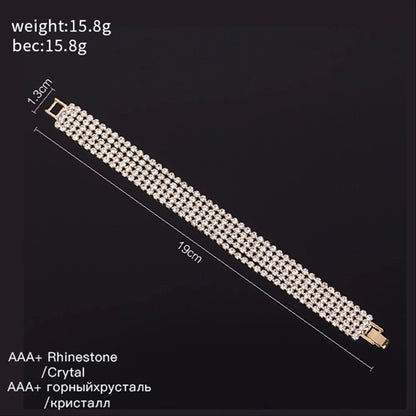 YFJEWE New Elegant Fashion Rhinestone Ladies Brief Crystal Multi-Layer Tassel Bracelet Female Bohemia Wholesale Price B017