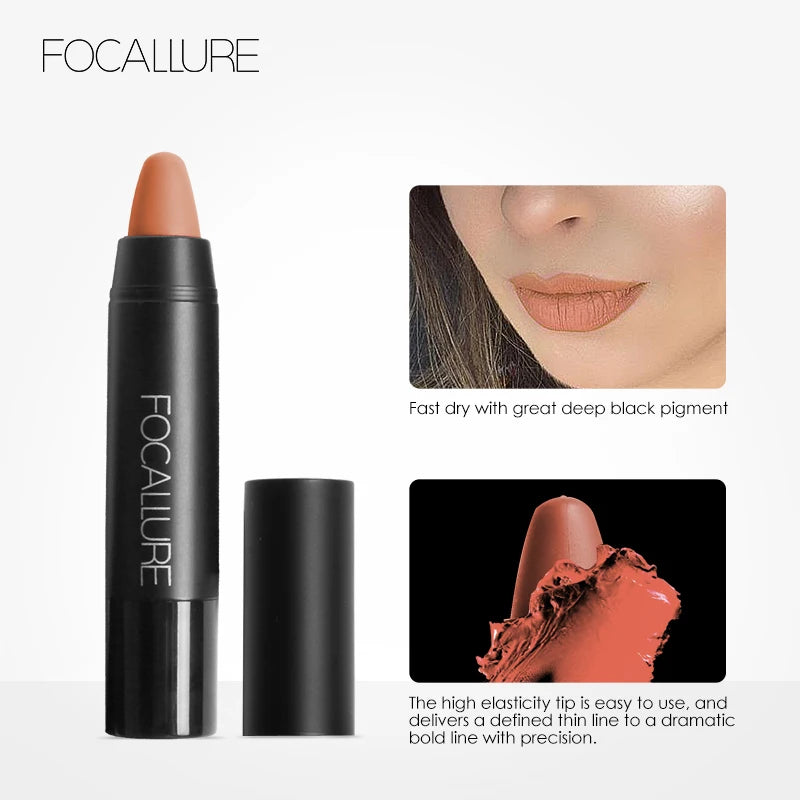 FOCALLURE Brand 19 Colors Matte Lipstick Waterproof Long lasting Cosmetic Easy to Wear Lip stick Matte Lip Batom