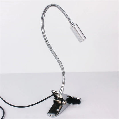 Free shipping LED desk lamp,clamp reading lamp, 30/40/50cm 3W Flexible led table light ,high brightness clip spot lamp  TD-005