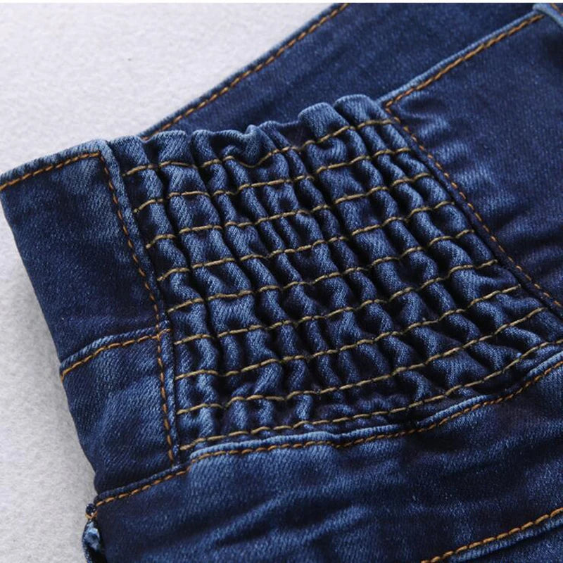 2022 Jeans Womens High Waist Elastic Skinny Denim Long Pencil Pants Size 40 Woman Jeans Camisa Feminina Lady Fat Trousers