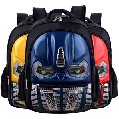 Fashion 3D Cartoon Car School Bags For Boys Primary Children Waterproof Backpack Kids Bookbag Mochila Infantil