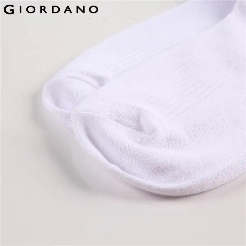 Giordano Men Socks 3 Pairs-Pack Basic Socks Cotton Plain Socks for Men Soft Calcetines Hombre Breathable Meia Masculina de Marca