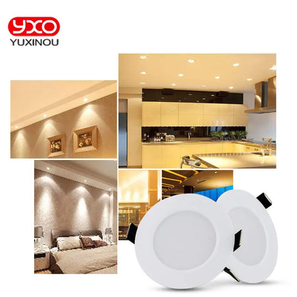 1pcs Dimmable Waterproof LED Downlight AC110V 220V 7W/9W/12W/15W/18W/25W/50W LED Bulb Light Recessed LED Spot Light For Bathroom