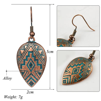 Retro water drop indian earrings jewelry Vintage ethnic boho geometric hanging earrings for women earings earing brincos