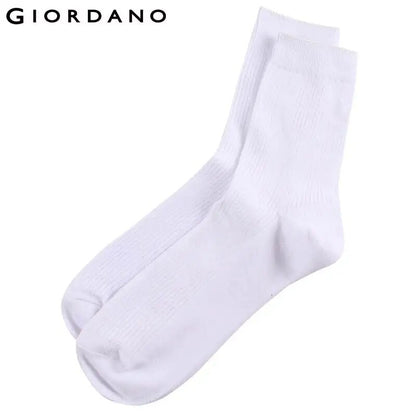 Giordano Men Socks 3 Pairs-Pack Basic Socks Cotton Plain Socks for Men Soft Calcetines Hombre Breathable Meia Masculina de Marca