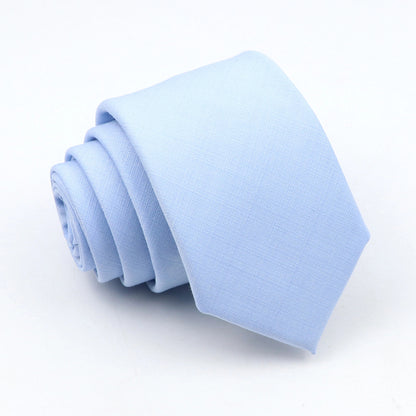 New Classic Solid Color Ties High Quality Soft Thin Casual Skinny Black Beige Blue Neck Tie Business Wedding Dinner Slim Men Tie