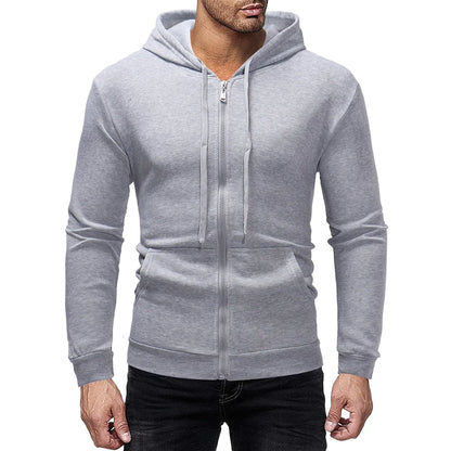 Mens Hoodies Solid Color  Hooded Sweatshirts