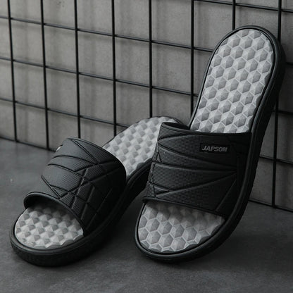 Summer Men Big Size Indoor EVA Massage Slippers Men's Slides House Room Home Shoes Soft Slipers Chausson Homme Pantoufle 48 49