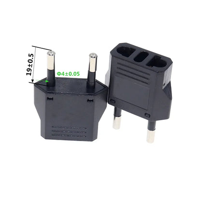 EU European KR Plug Adapter Japan China US To EU Travel Power Adapter Electric Plug Converter Charger Socket AC Outlet