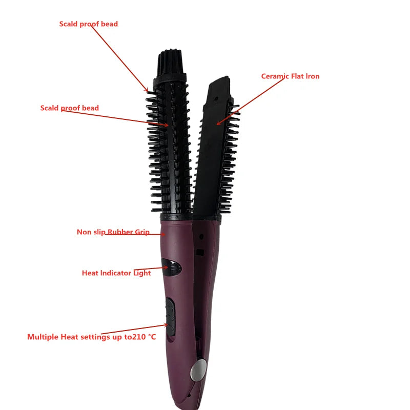 Both of high and low gear electric curling iron does not hurt the hair perm hair comb pear flower electric round brush shape