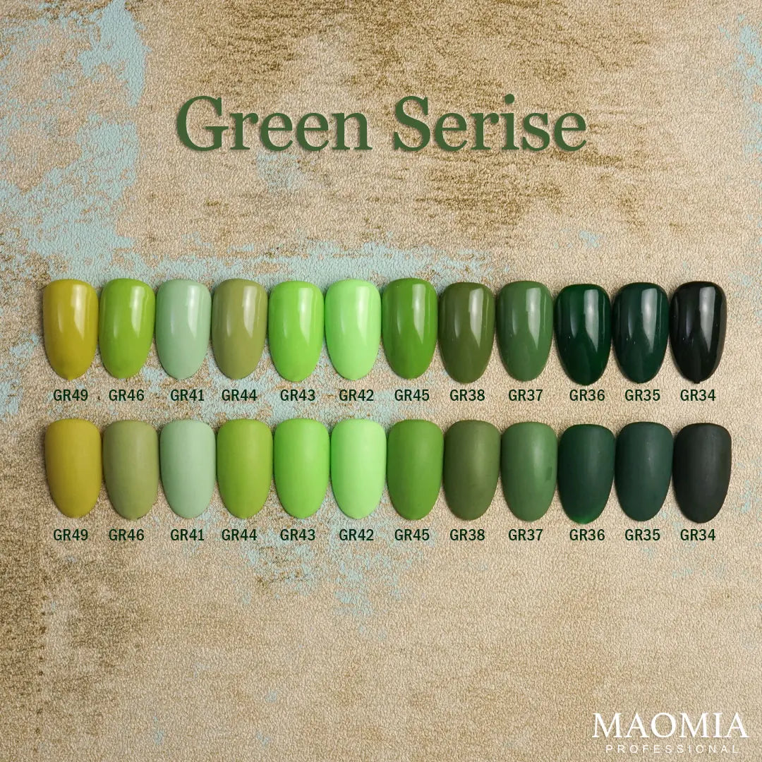 Gel Nail Polish Green Color Series Nail Polish Paint Manicure Gel  Semi Permanent Painting Art Nails Accesorios