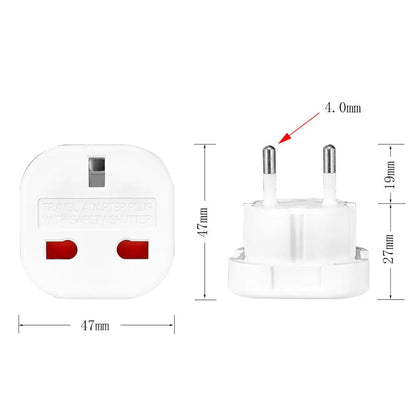 1pcs UK to EU Socket Adapter 220V Euro Travel Plug Converter AC Wall Charger Power Adapter UK British Adapter Electrical Outlets