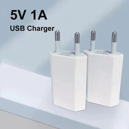 USB Phone Charger 5V 1A Travel Wall EU Plug For Mobile Phone Charger AC Adapter For iPhone 6 6S 5 5S SE USB Cable Charger