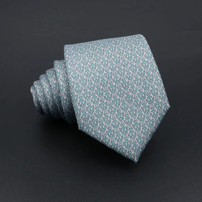 Novelty Microfibre Necktie Super Soft Imitation Silk Paisley Ties For Men Business Meeting Gravatas Formal 7cm Slim Fashion Tie