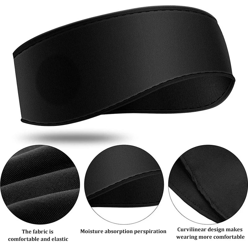 Sports Headphones 3.5mm Wired Stereo Music Headband Breathable Sleep Eye Mask Soft Earphone for Mobile Phone PC Birthday Gifts