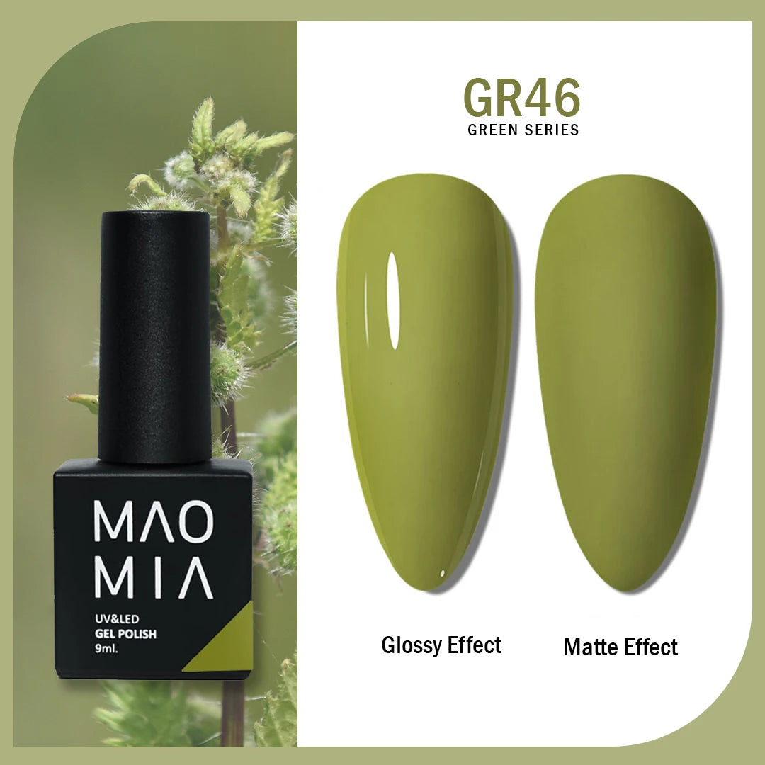 Gel Nail Polish Green Color Series Nail Polish Paint Manicure Gel  Semi Permanent Painting Art Nails Accesorios