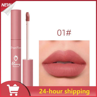 Nude Matte Lip Gloss 12 Colors Long-lasting Velvet Lipstick Waterproof Non-fade Non-stick Cup Lipsticks Women Makeup Cosmetic