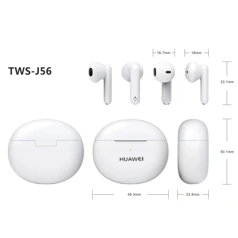 Huawei FreeBuds Headphones Wireless Bluetooth 5.3 Earphones Pro J56 Microphone Call Noise Reduction Earbuds Fone Headset Gamer