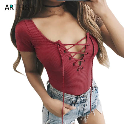 Sexy Romper Bodysuit Women Overalls Autumn Jumpsuit Mujer Feminino Cropped Body Suit Femme Bandage Bodysuit Shorts Knitted GV711