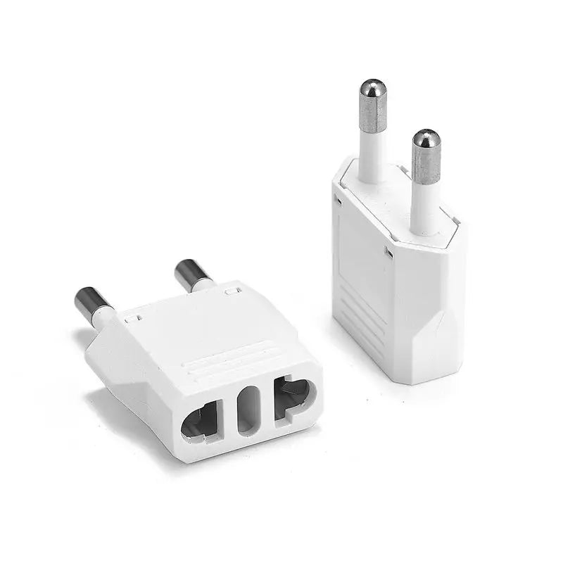 EU Plug Adapter Travel Adapter CN US To EU KR Brazil Israel Black/White Power Adapter Electrical Plug Converter Sockets Outlet