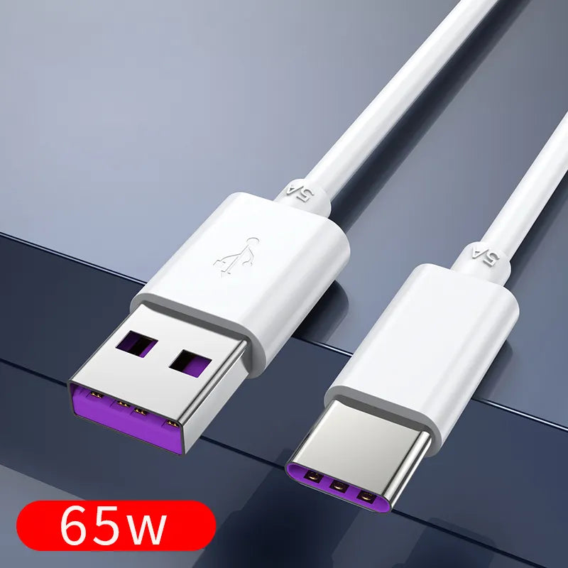 5A USB Type C Cable Micro USB Phone Fast Charging USB C for Android Samsung Xiaomi Huawei OPPO Realme Mobile Phone Charger Cable