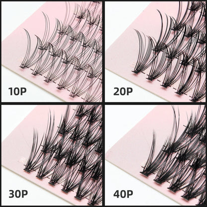 High quality 120 knots 10D/20D Black 8/10/12/14/16mm Mink Eyelash Extension Artificial Eyelash Fake False Eye Lash Eyelashes