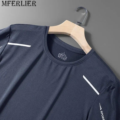 Free Shipping Camping T-Shirts Men Summer Plus Size 5XL Male Tshirt Sports Tee Shirt Basic Man Tops Running Clothing Young Wear