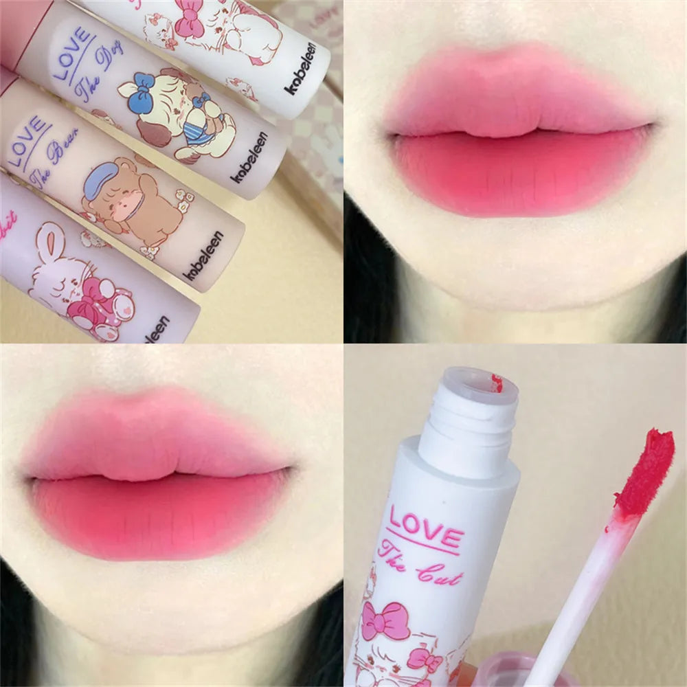 Nude Matte Lip Gloss 12 Colors Long-lasting Velvet Lipstick Waterproof Non-fade Non-stick Cup Lipsticks Women Makeup Cosmetic