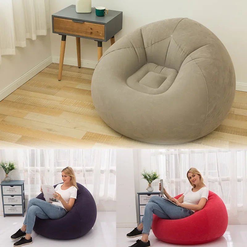 Large Lazy Inflatable Sofa Chairs PVC   Seat Bean Bag Sofas Pouf Puff Couch Tatami Living Room Supply