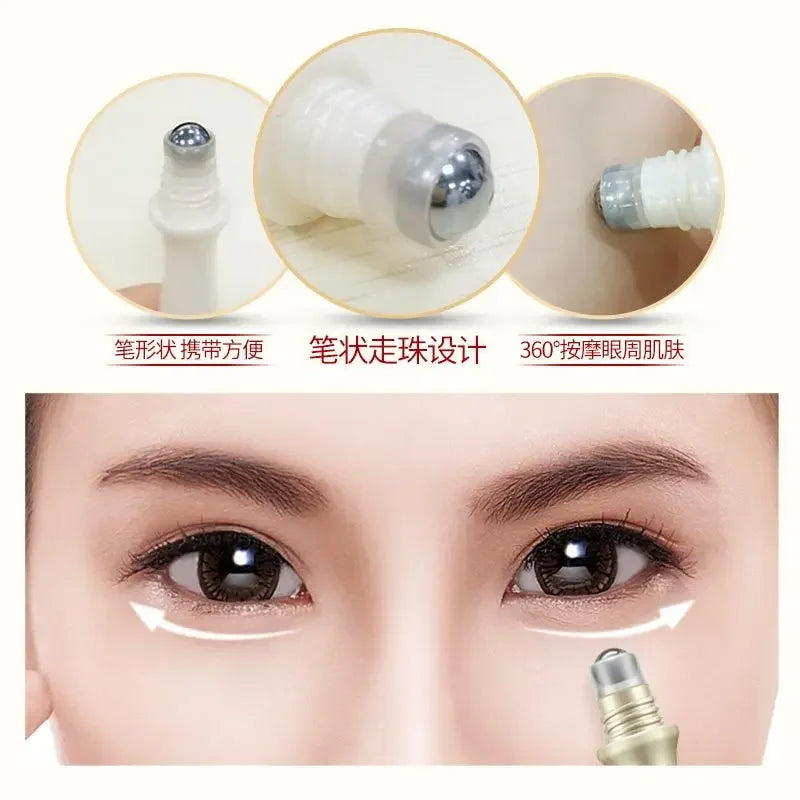 Moisturizing Pearl Serum Roller Eye Cream Dark Circles Anti Wrinkle Remove  Hydrating Whitening Firming Face Care