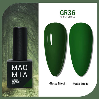 Gel Nail Polish Green Color Series Nail Polish Paint Manicure Gel  Semi Permanent Painting Art Nails Accesorios