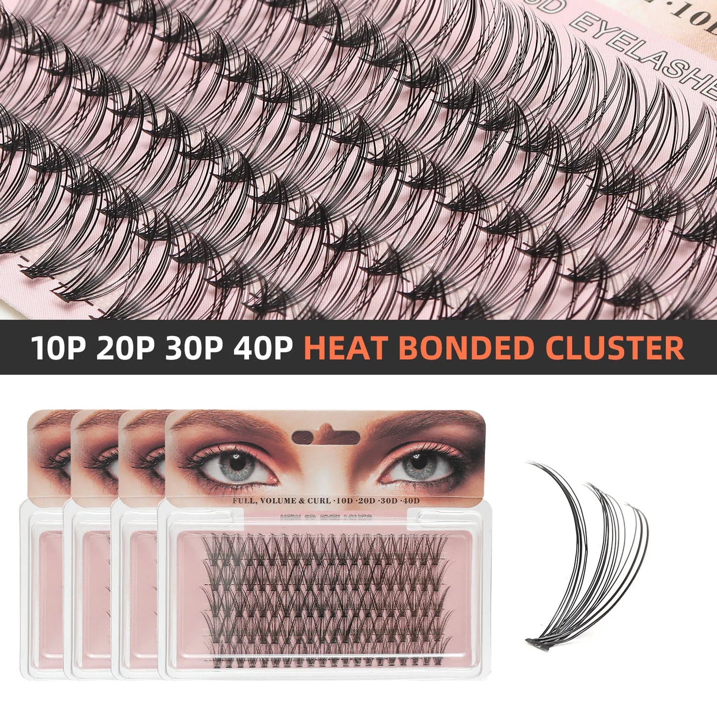 High quality 120 knots 10D/20D Black 8/10/12/14/16mm Mink Eyelash Extension Artificial Eyelash Fake False Eye Lash Eyelashes