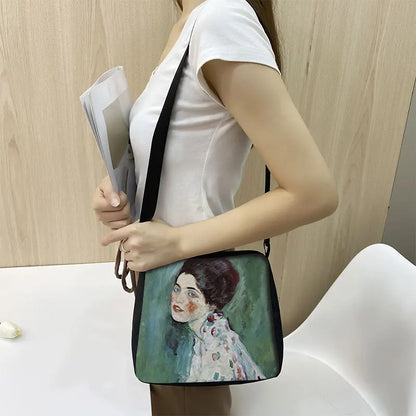 Van Gogh Art Famous Paintings Handbag Women Shoulder Bags Oil Painting Starr Night / Mona Lisa Shopping Bag Canvas Tote Bags