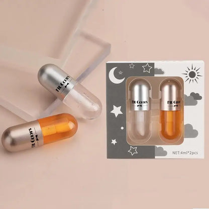 Lip Oil Day Night Instant Volume Plumper Oil Clear Mint Lip Balm Moisturizer Reduces Thin Lip Line Cosmetic Lip Gloss Lip Serum