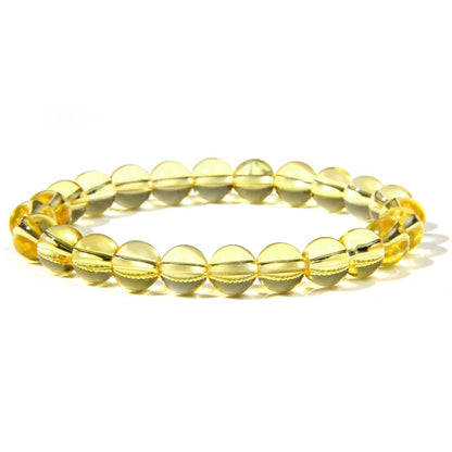 High Quality Citrines Beads Bracelet For Women Men AAA Grade Yellow Quartz Crystal Stone Bracelet 6 8 MM Stretch Bangles Jewelry